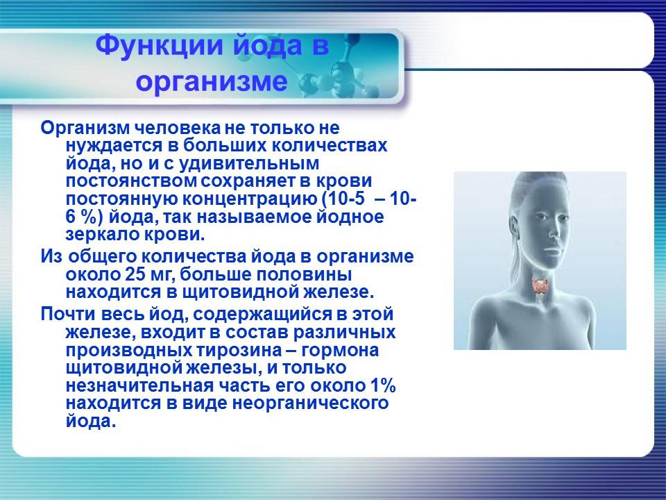 Йод в организме