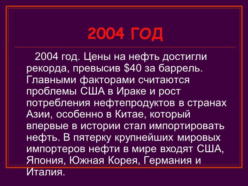 Краткая история нефти