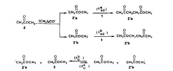 Decomposition du percarbonate de 0,O-t-butyle et 0-isopropbnyle en solution: acetonylation des esters, acides et nitriles